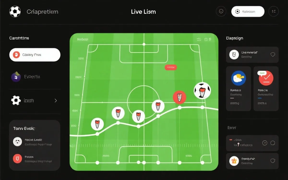 实时比分数据面板示意图